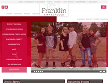 Tablet Screenshot of franklincityschools.com